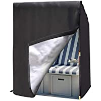 Funda Protectora para Sillas Mimbre Techadas Versión Engrosada Cubierta Sillón de Playa de 420D Oxford Impermeable…